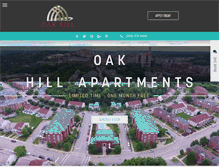 Tablet Screenshot of oakhillapts.com